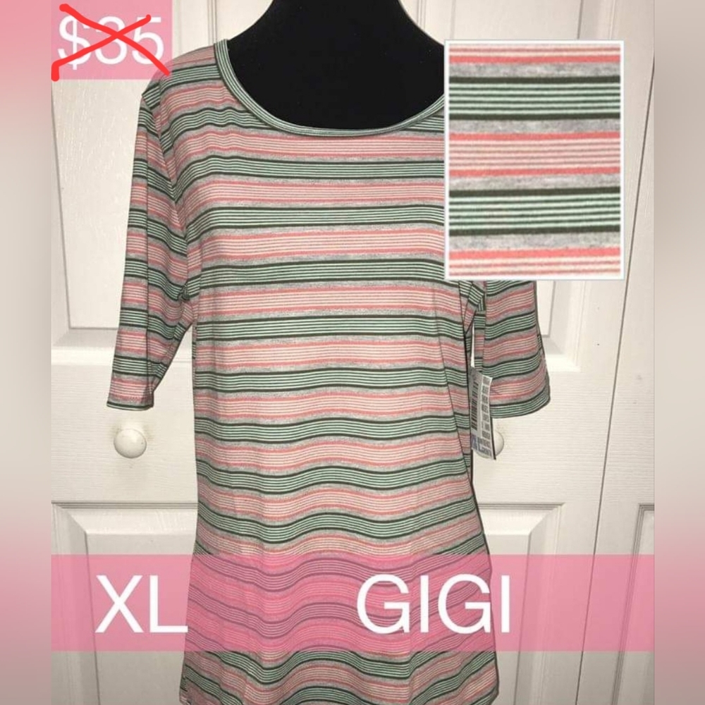 Lularoe Gigi striped shirt